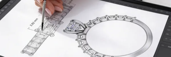 digital rendering jewelry design